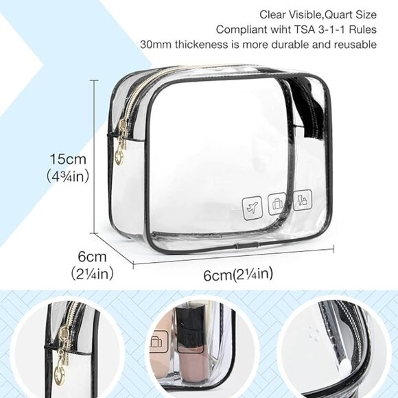 NWT BAGSMART Large Black Toiletry Bag Hanging Travel Makeup Organizer - Picture 4 of 5